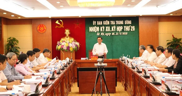 Uỷ ban Kiểm tra Trung ương đã xem xét, kết luận nhiều điểm quan trọng.
