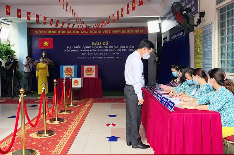 Khu vực bỏ phiếu số 71, phường 15, quận Phú Nhuận, TP Hồ Chí Minh -0