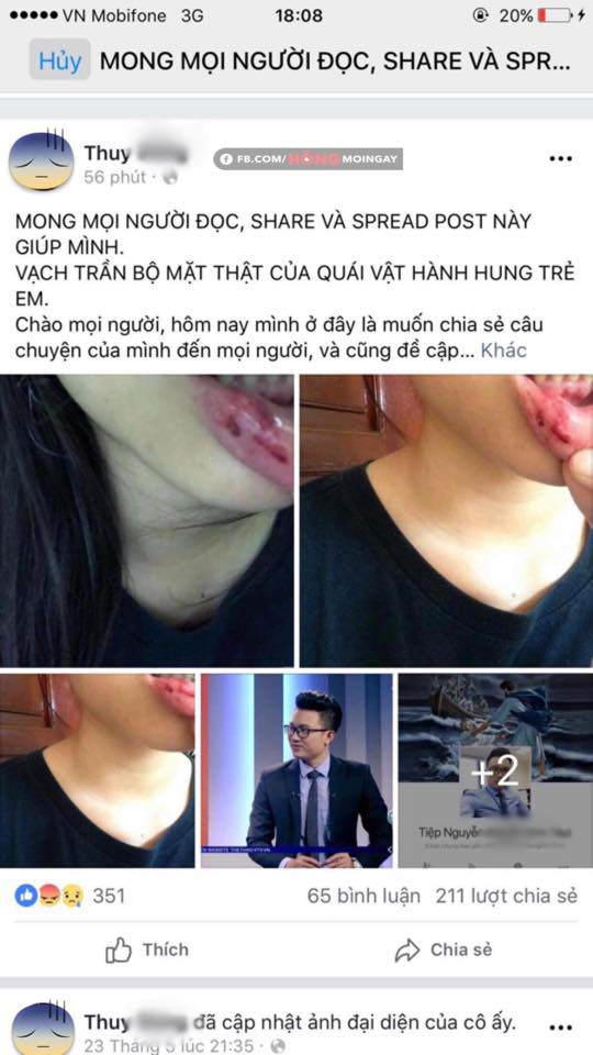 Đoạn "tố" anh rể Minh Tiệp đánh đập của T.D