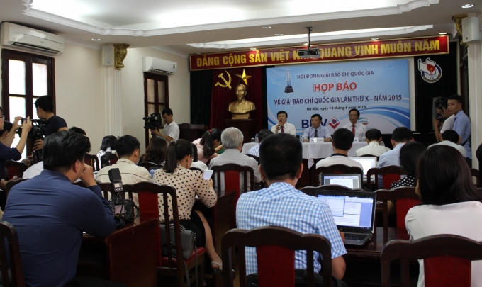 Toàn cảnh buổi họp báo (ảnh Văn Lịnh).
