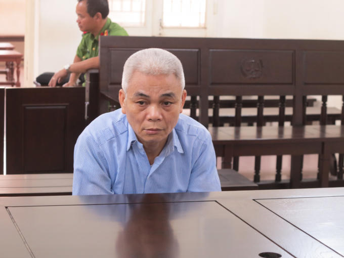 Bị cáo tại tòa.