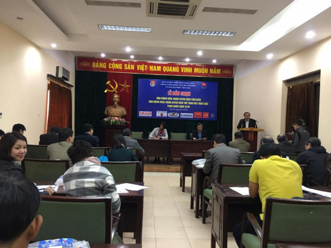 Quang cảnh bình chọn VĐV, HLV xuất sắc tại Hà Nội