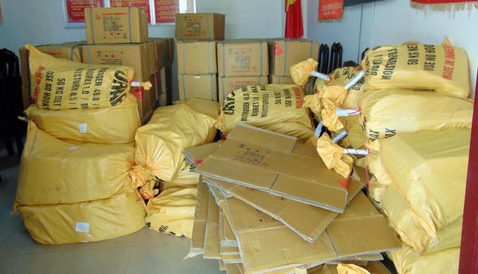 Tang vật vụ án.