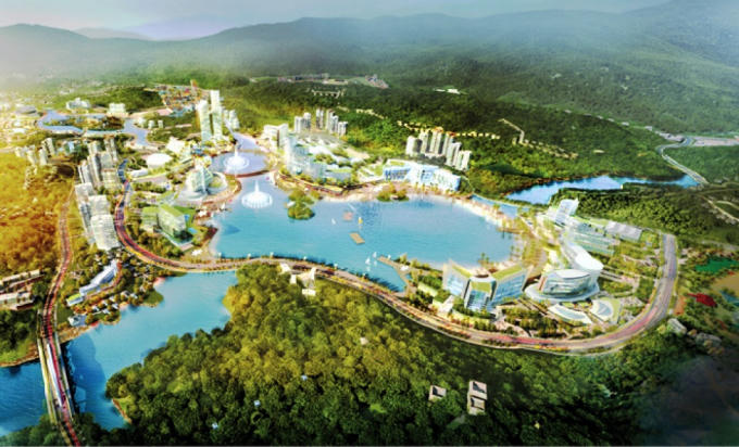Toàn cảnh khu kinh tế Vân Đồn.