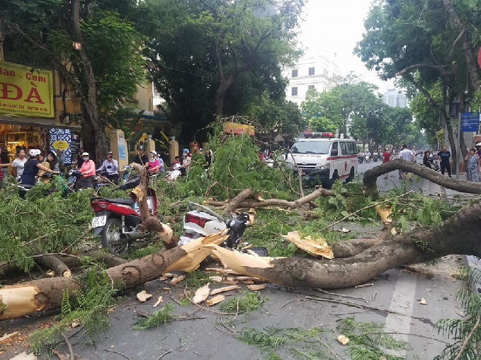 Hiện trường nơi xảy ra sự việc.