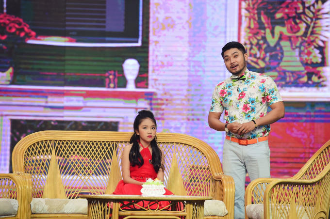 Gia Linh với tiết mục Buổi sinh nhật đ&aacute;ng nhớ.