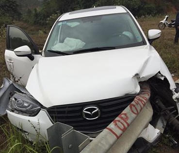 Hiện trường vụ tai nạn tại giao thông. Ảnh: Facebook Thanh Tùng.