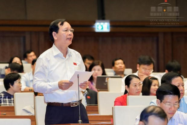 ĐBQH phát biểu trong một phiên thảo luận.