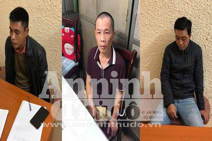 Từ trái qua phải: Đặng Minh Phú, Phạm Ngọc Anh, Đặng Hồng Phương