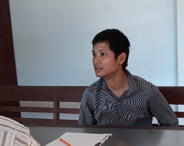 Mượn xe không được, Tâm trộm xe tang vật của... công an. Ảnh: CA Quảng Nam.