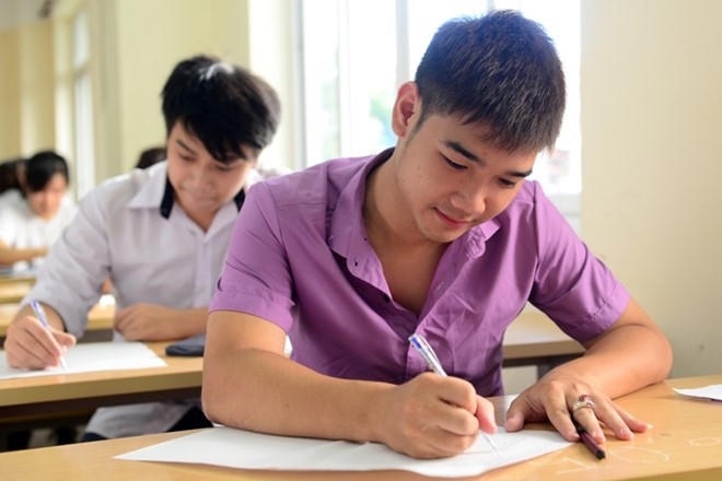 Mỗi thí sinh sẽ được hỗ trợ 125.000 đồng khi dự thi THPT Quốc gia năm 2016. (Ảnh minh họa)