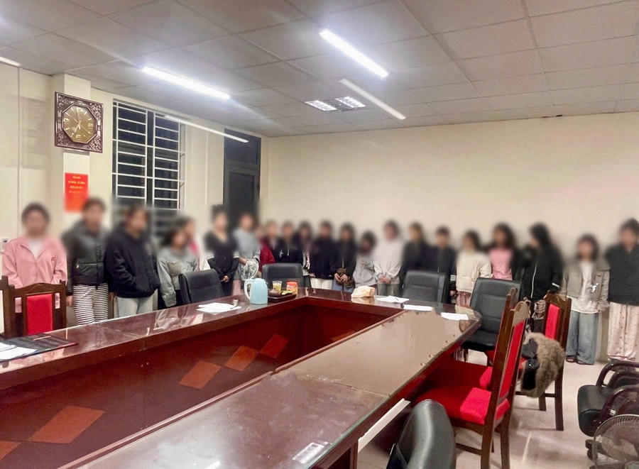 Lực lượng Công an đã giải cứu 21 nạn nhân.
