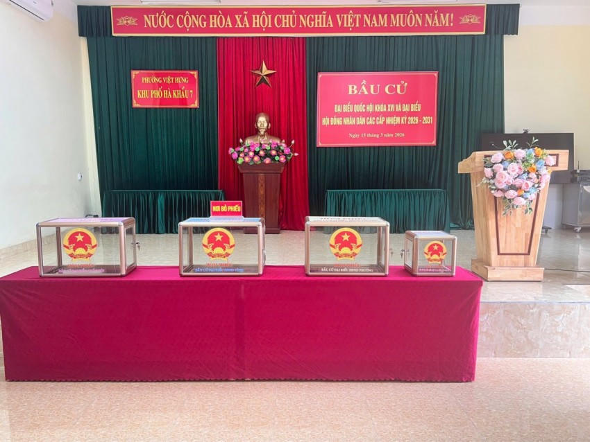 Công tác chuẩn bị cho ngày bầu cử diễn ra vào ngày 15/3 sắp tới được chính quyền địa phương tổ chức kỹ càng, trang nghiêm đúng quy định.