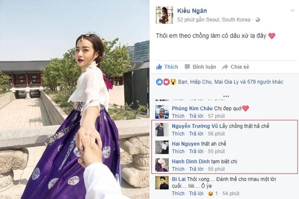 Dòng trạng thái của Kiều Ngân khiến mọi người nghi ngờ cô sắp lên xe hoa.