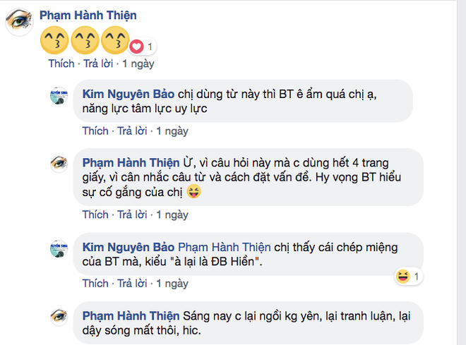 Cùng với việc dùng từ ngữ được cho là "lên gân" trên diễn đàn Quốc hội, nữ Đại biểu QH tỉnh Phú Yên cũng lên mạng khoe mình dùng hết 4 trang giấy mới nghĩ ra được câu hỏi như vậy.