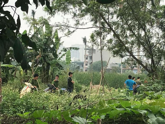 Hiện trường nơi phát hiện sự việc.