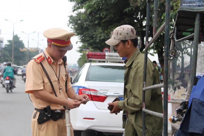 Nhiều trường hợp vi phạm đã bị lực lượng CSGT xử lý nghiêm.