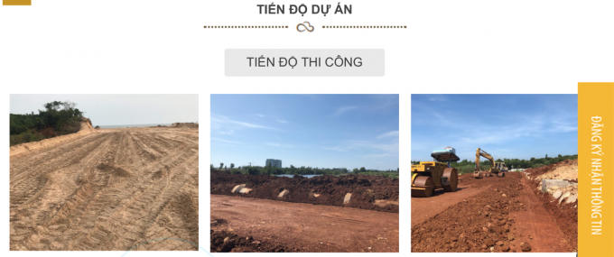 Dự án đang san ủi, làm đường