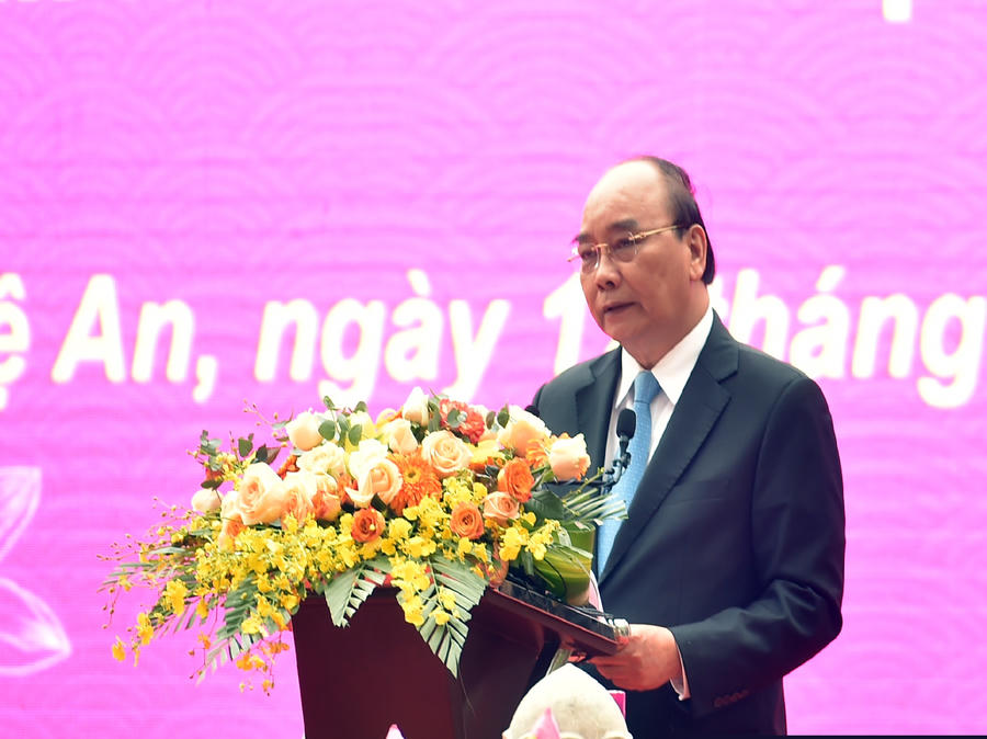 Chủ tịch nước Nguyễn Xuân Phúc: Suốt cuộc đời làm cách mạng, Bác đã vì trọng nghĩa nước mà gác lại tình nhà - Ảnh VGP/Đức Tuân