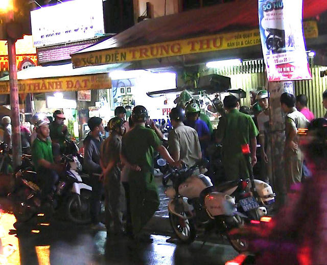 Địa điểm một thanh niên chạy GrabBike bị chém gần bến xe Miền Tây vào cuối tháng 5 vừa qua (ảnh: Thảo Trần)