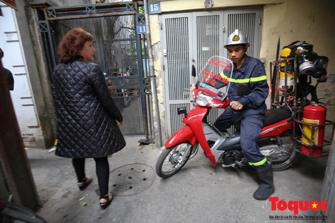 Những chiếc xe chữa cháy mini có thể cơ đông trong những con phố nhỏ đặc biệt là khu phố cổ Hà Nội