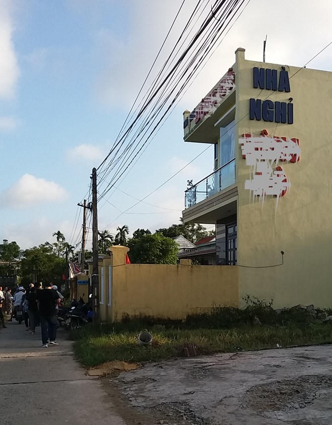 Ngôi nhà nơi xảy ra án mạng.