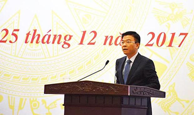 Bộ trưởng Lê Thành Long phát biểu tại Hội nghị.