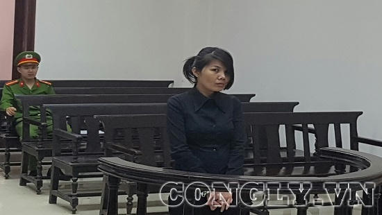 Bị cáo Loan tại phiên tòa phúc thẩm. (Ảnh: báo Công lý)