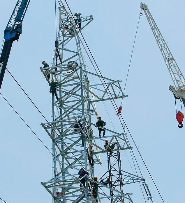 Công ty CP Xây dựng điện Vneco7 trúng thầu giá thấp nhưng thi công chậm tiến độ và bị chấm dứt hợp đồng tại gói thầu ngành điện. Ảnh: Thế Anh