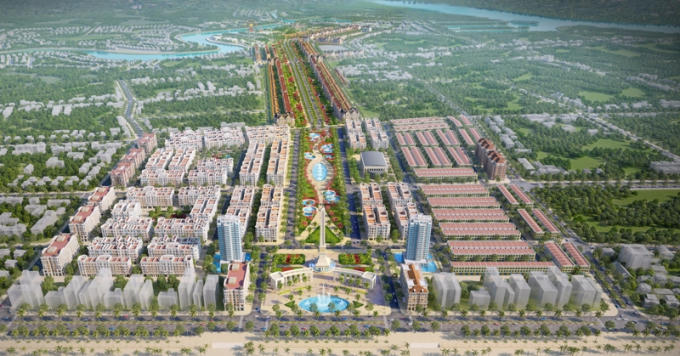 Phối cảnh Dự án quảng trường biển và tổ hợp đô thị du lịch sinh thái, nghỉ dưỡng, vui chơi giải trí cao cấp biển Sầm Sơn trị giá gần 25.000 tỉ đồng.