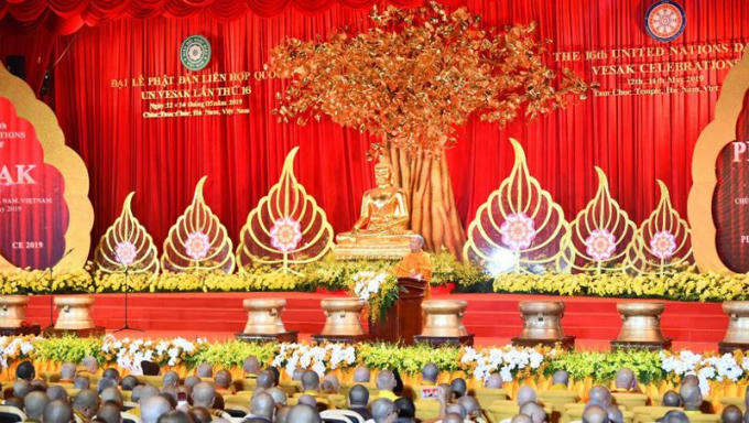 Toàn cảnh lễ bế mạc Vesak 2019.