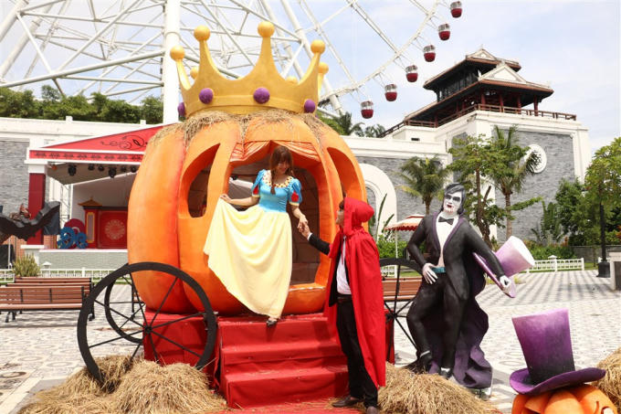 Vương quốc bí ngô độc đáo chỉ có tại Sun World Danang Wonders.