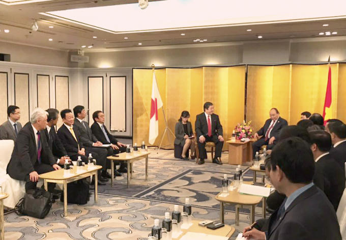 Chủ tịch HĐQT Kiêm TGĐ Tập đoàn T&T Group Đỗ Quang Hiển tham dự cùng Thủ tướng Chính phủ tiếp Tập đoàn Mitsui.
