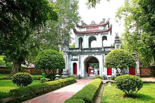 Tu bổ, phục hồi di tích lịch sử quốc gia đặc biệt Văn Miếu - Quốc Tử Giám. (Ảnh: VGP)