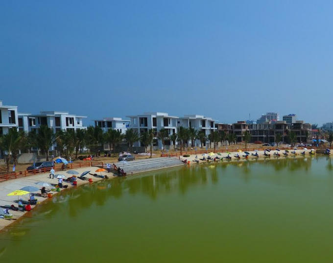 Khung cảnh hồ câu rộng 40.000 m2 tại FLC Sầm Sơn