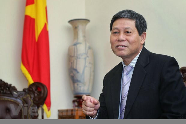 Đại sứ Việt Nam tại Malaysia Lê Quý Quỳnh trả lời phỏng vấn. (Ảnh: PV/Vietnam+)