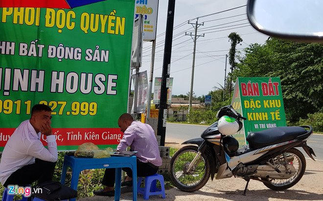 Đặc khu kinh tế đang trong cơn sốt đất. Ảnh: Zing