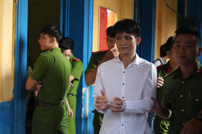 Bị cáo Tâm tại Tòa án.