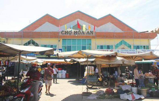 Khu vực chợ Hóa An - địa bàn hoạt động của băng nhóm Loan Cá.