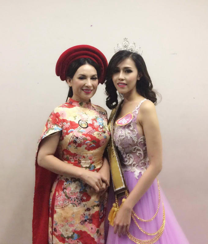 Phi Nhung, Th&uacute;y V&acirc;n ch&uacute;c mừng Phan Quỳnh Ng&acirc;n trở th&agrave;nh &Aacute; hậu