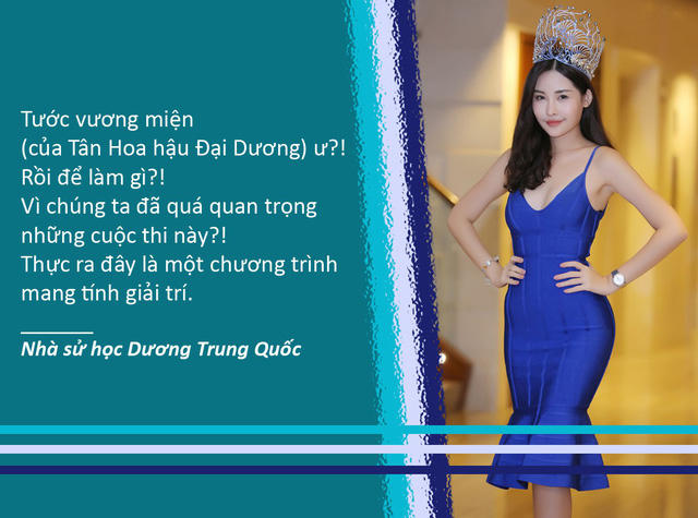 ĐBQH Dương Trung Quốc: "Các cuộc thi hoa hậu chỉ mang tính giải trí"