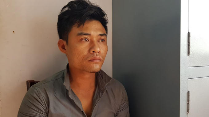Trương Công Hùng, nghi can thực hiện vụ trộm xe Exciter ở dãy trọ.
