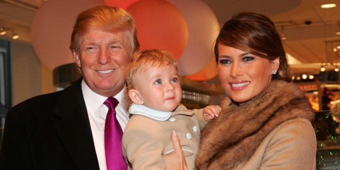 “Con trai út” Barron là con của Donald và Melania. Nếu Trump trở thành Tổng thống, Barron sẽ trở thành “Đệ nhất hoàng tử” của Nhà Trắng. (Ảnh: Getty)