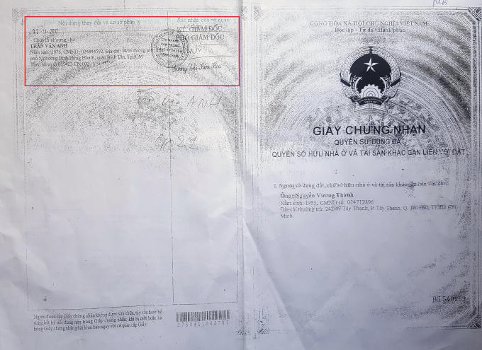 Việc chuyển nhượng sau được xác nhận của Chi nhánh văn phòng Đăng ký đất đai huyện Bình Chánh.