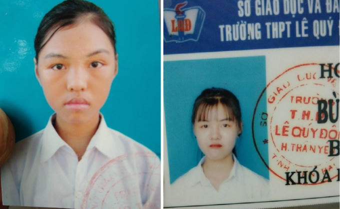 Nữ sinh Bùi Thị Thu. (Ảnh: Gia đình cung cấp).