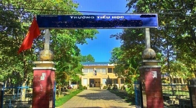 Ngôi trường nới xảy ra vụ việc. (Ảnh: Đăng Hậu).