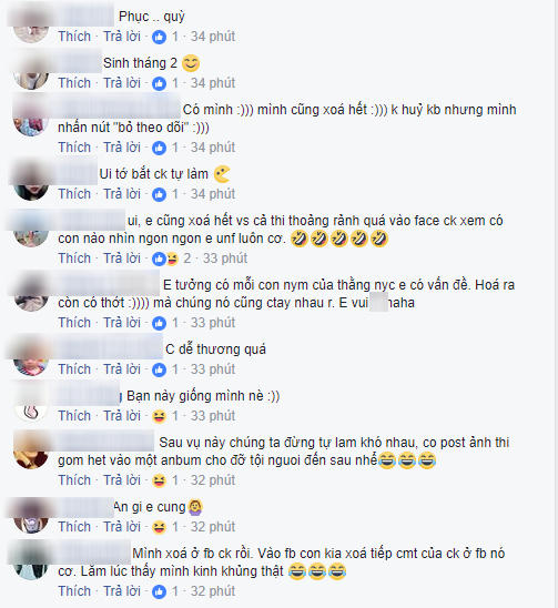 Những bình luận của cộng đồng "500 chị em". (Ảnh: Facebook)