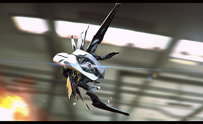 Hình ảnh mô phỏng Steel trong cảnh quay tẩu thoát. Bằng cách phóng cánh tay ra, Steel giúp mình thoát khỏi những tình huống khẩn cấp.