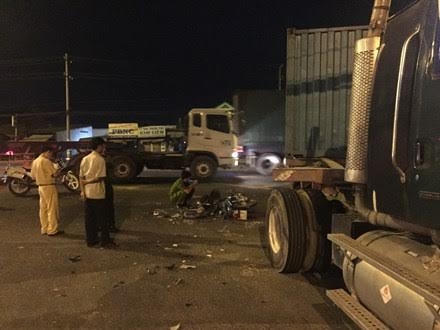 Hiện trường xảy ra vụ tai nạn.