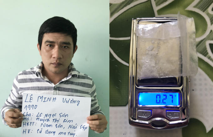 Khanh cùng các đối tượng liên quan và tang vật